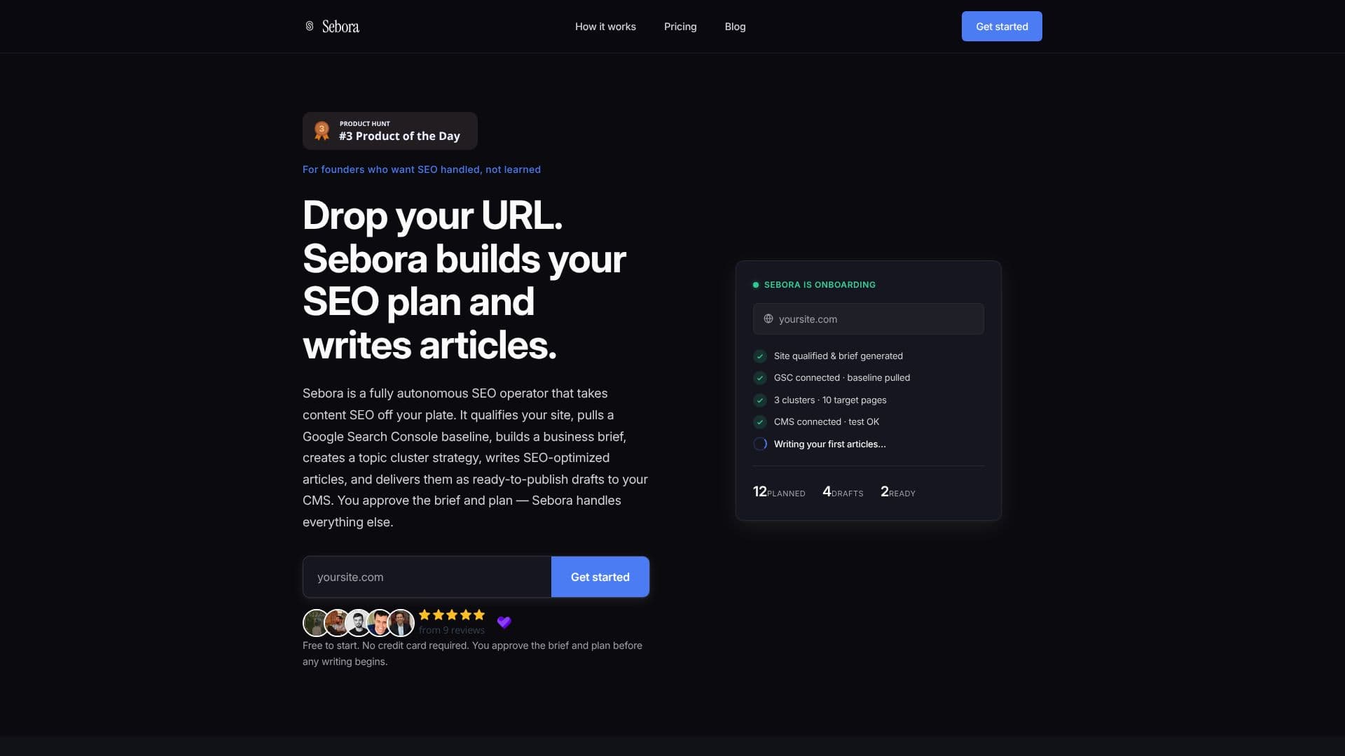 Sebora Autonomous SEO Operator のスクリーンショット