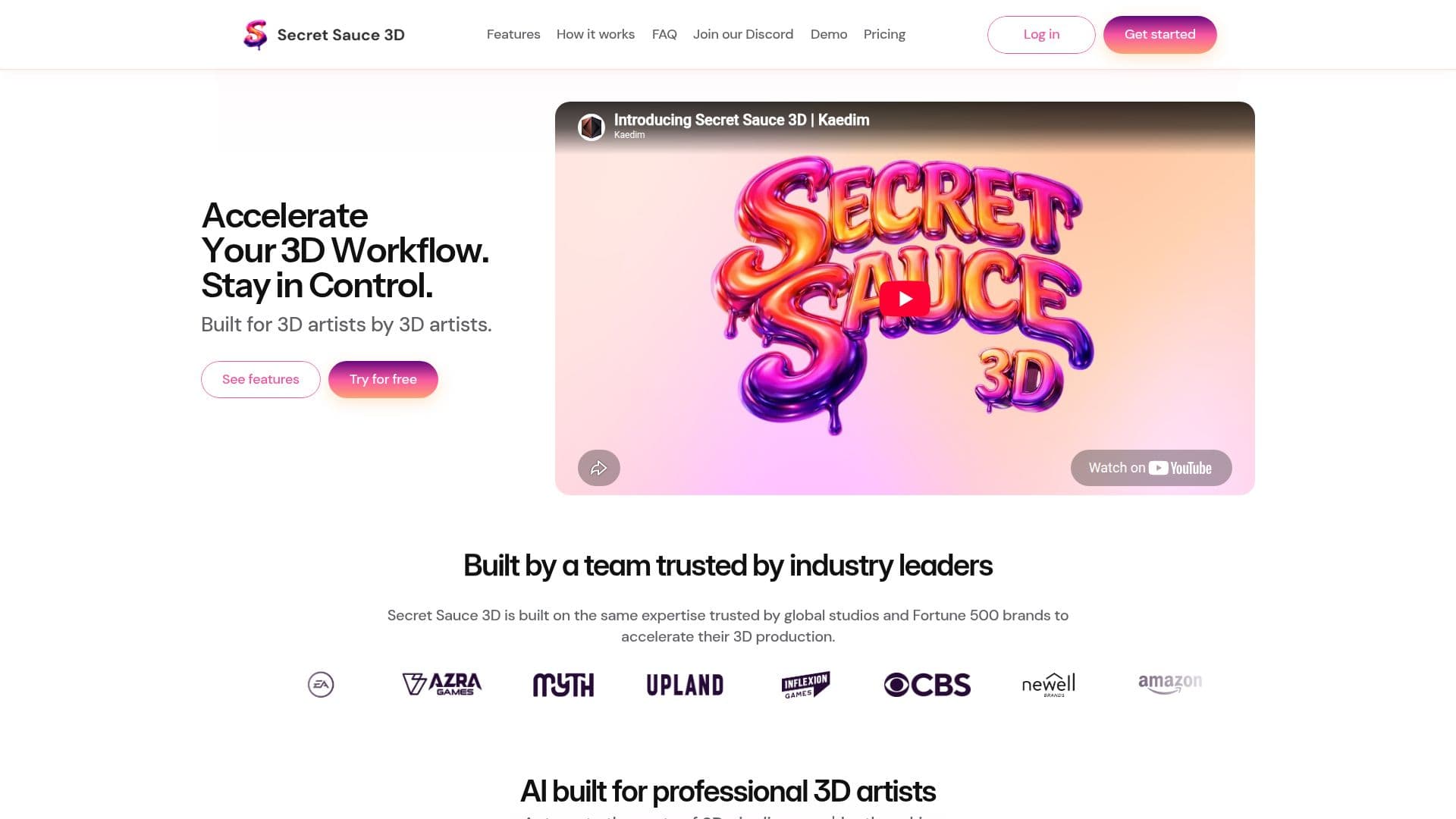 لقطة شاشة لـ Secret Sauce 3D