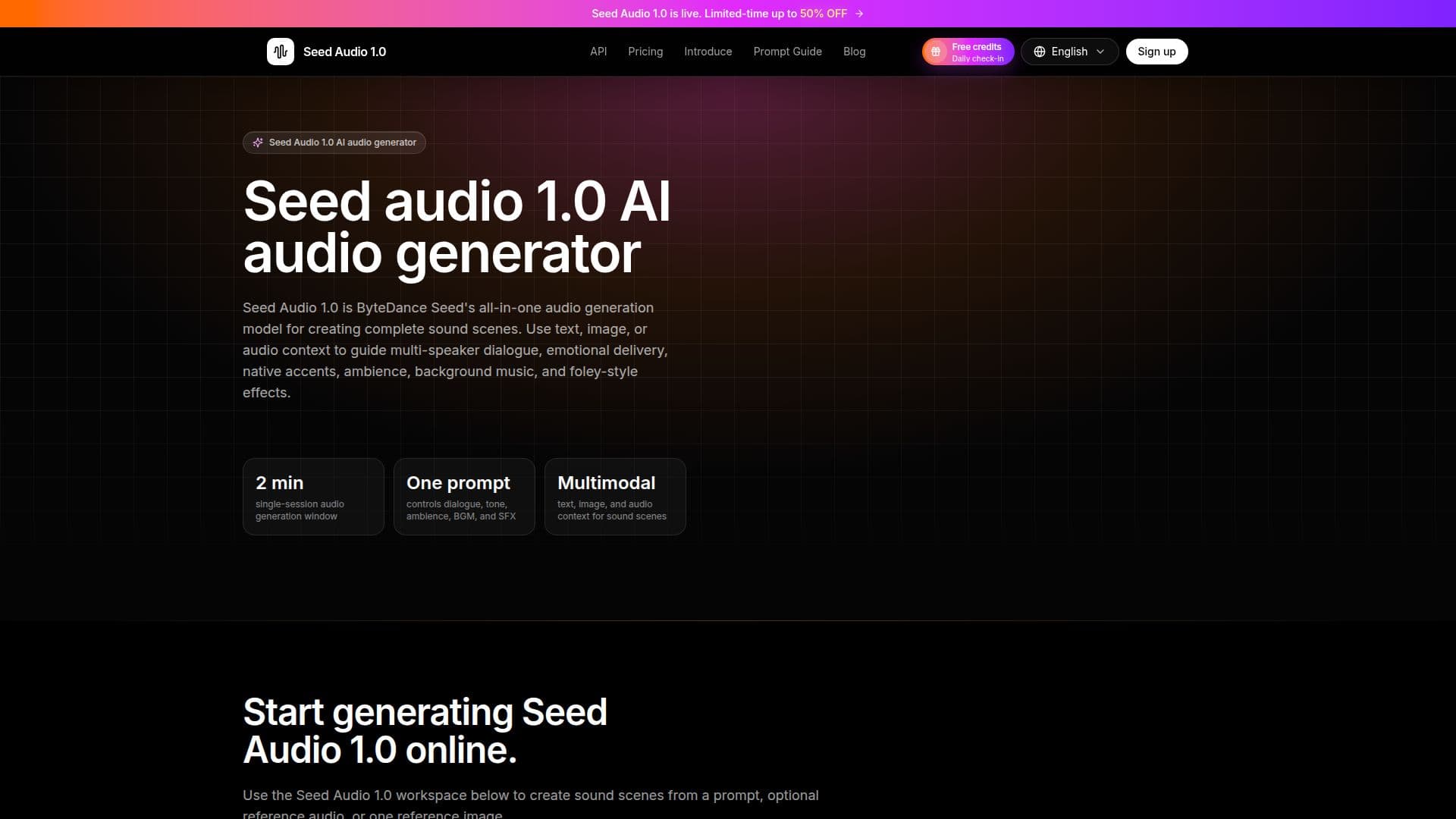 Screenshot von Seed Audio 1.0