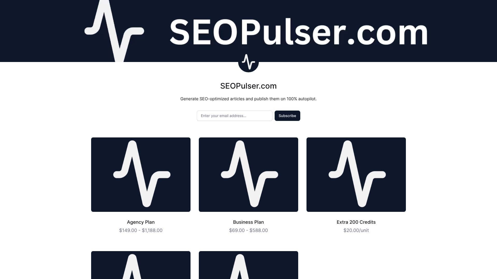 لقطة شاشة لـ SEOPulser.com