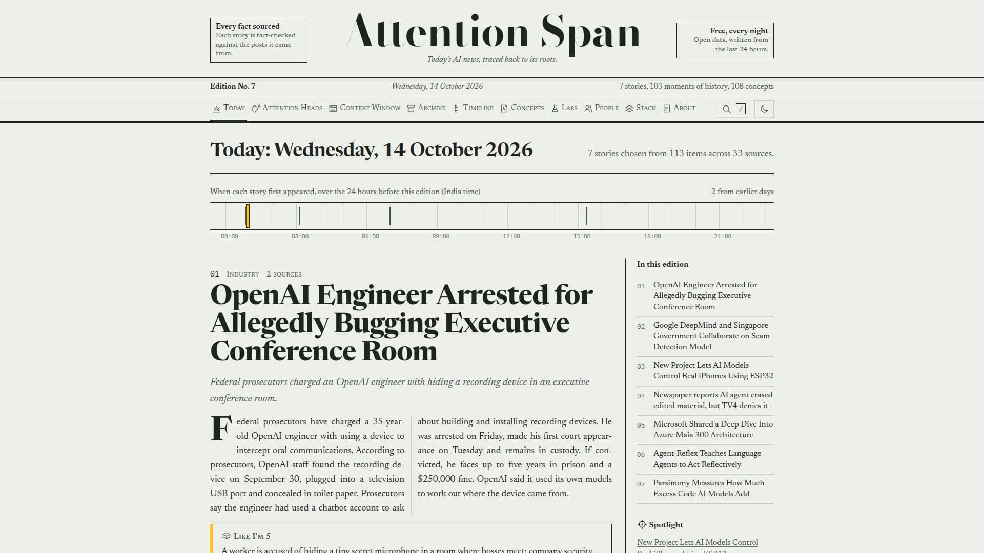 Screenshot von Attention Span