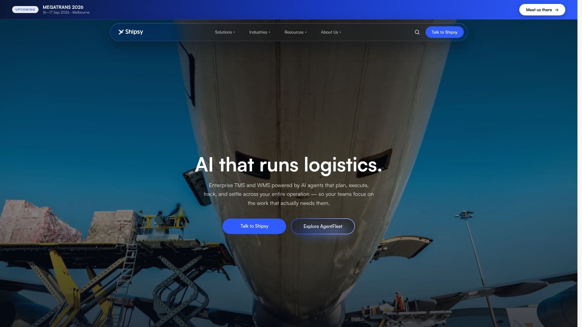 Shipsy AI Logistics Platform screenshot