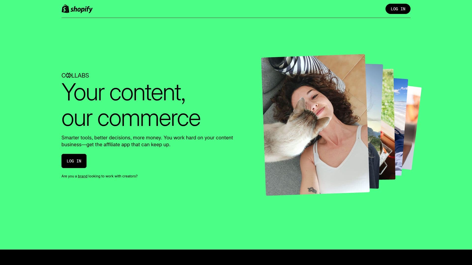 Скриншот Shopify Collabs