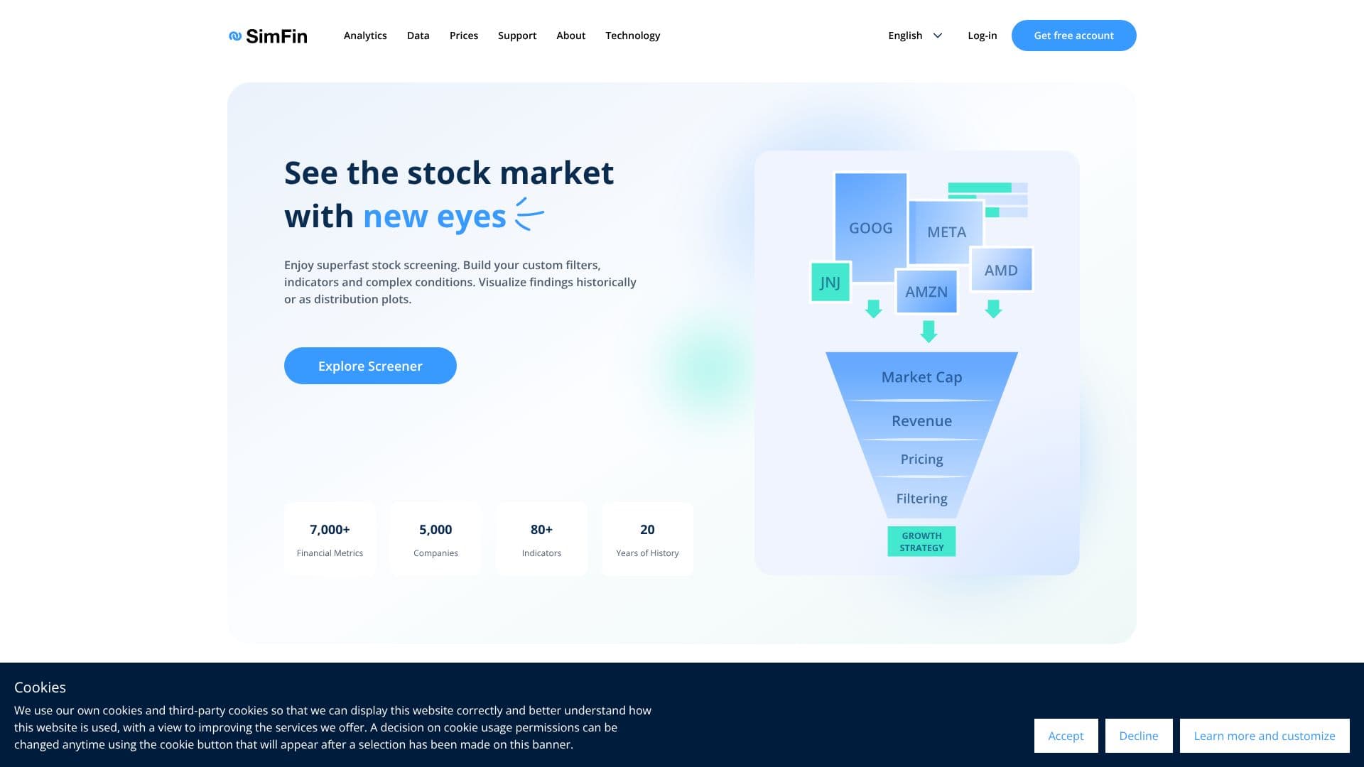 SimFin Financial Data 스크린샷
