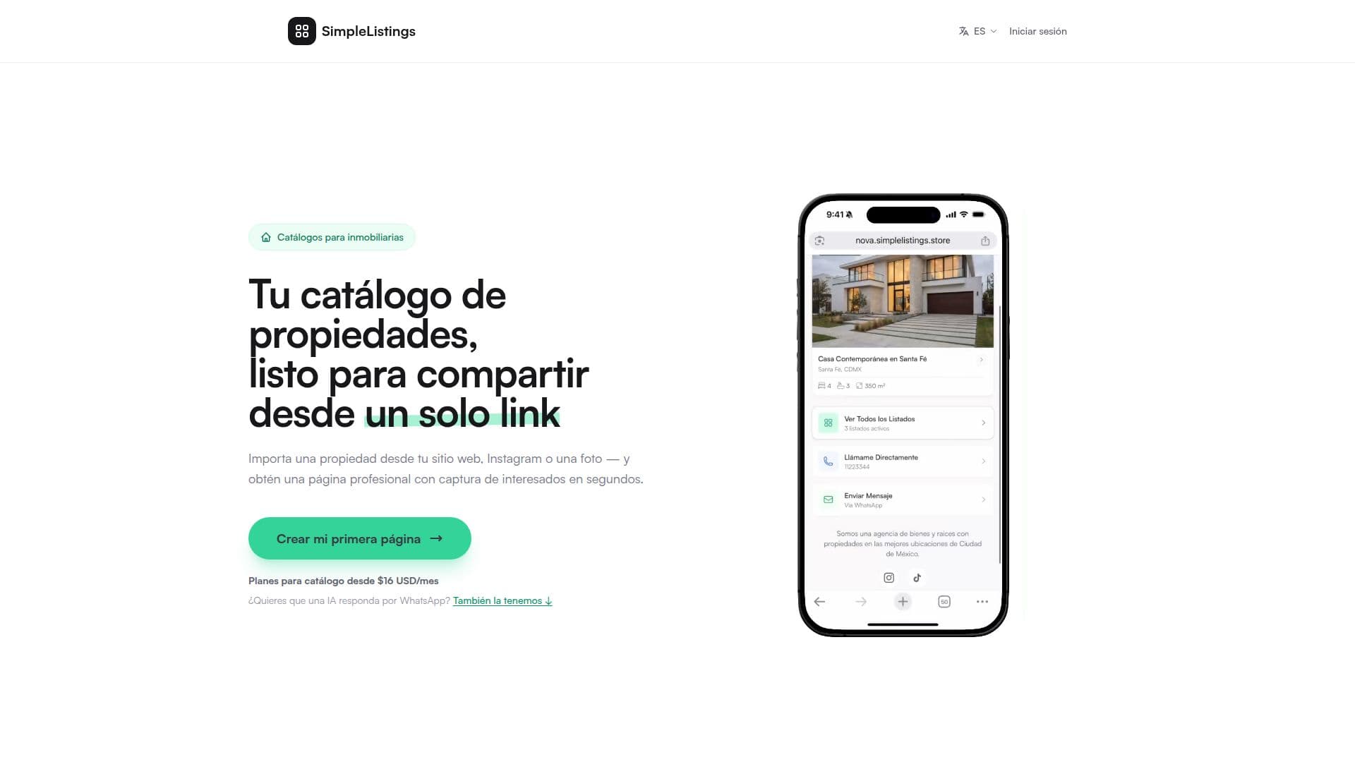 SimpleListings - Catálogos Inmobiliarios screenshot