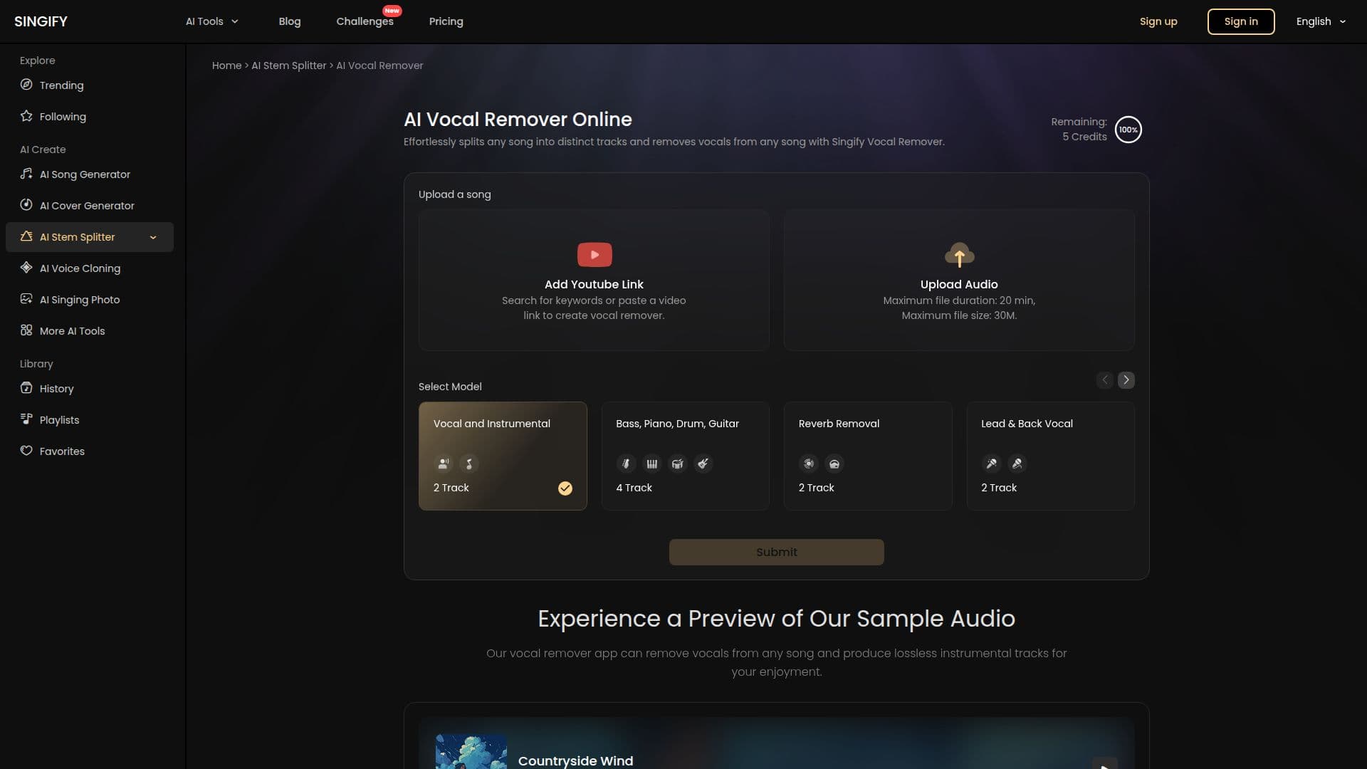 Singify Vocal Remover 截图