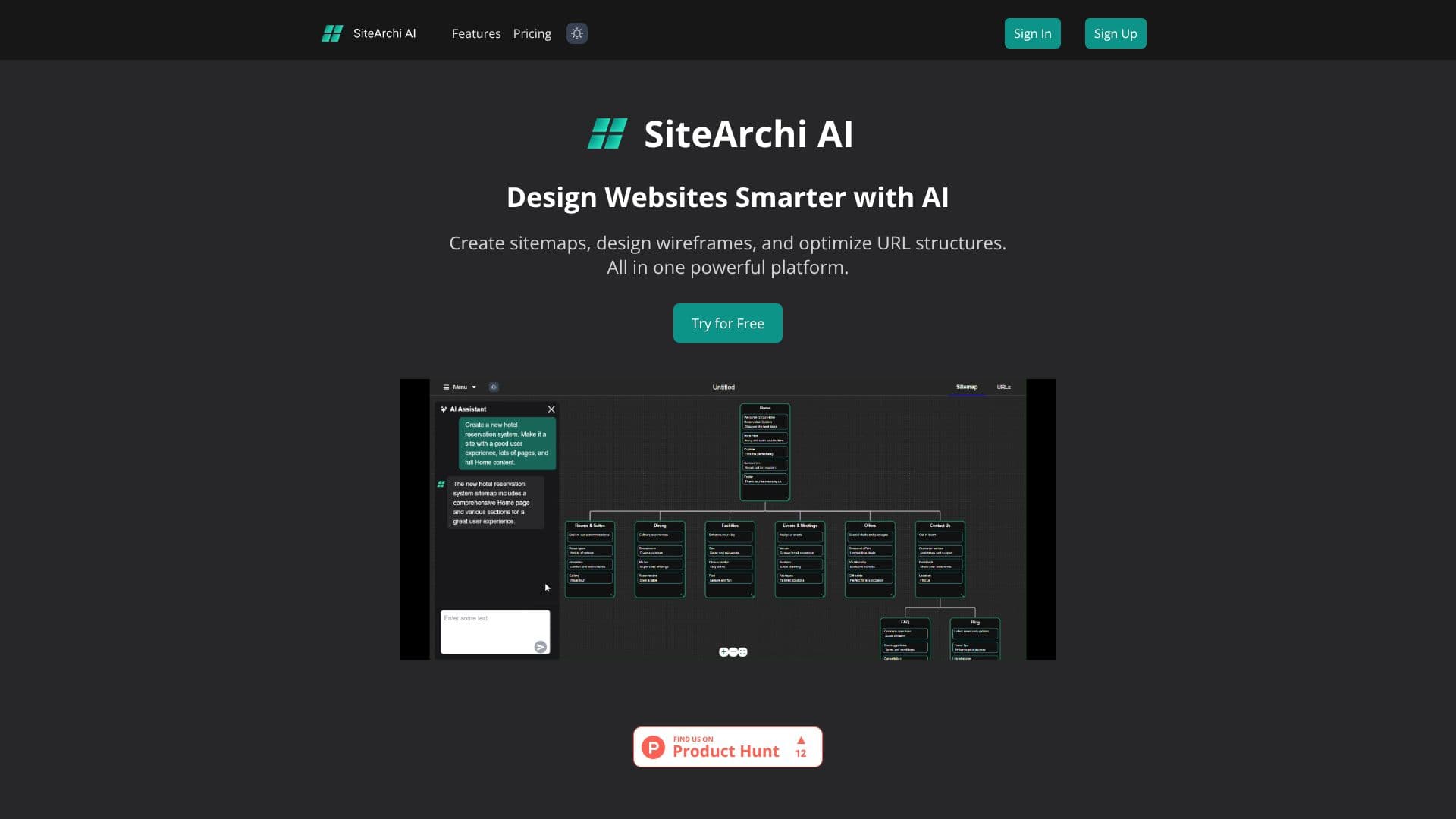 SiteArchi AI のスクリーンショット