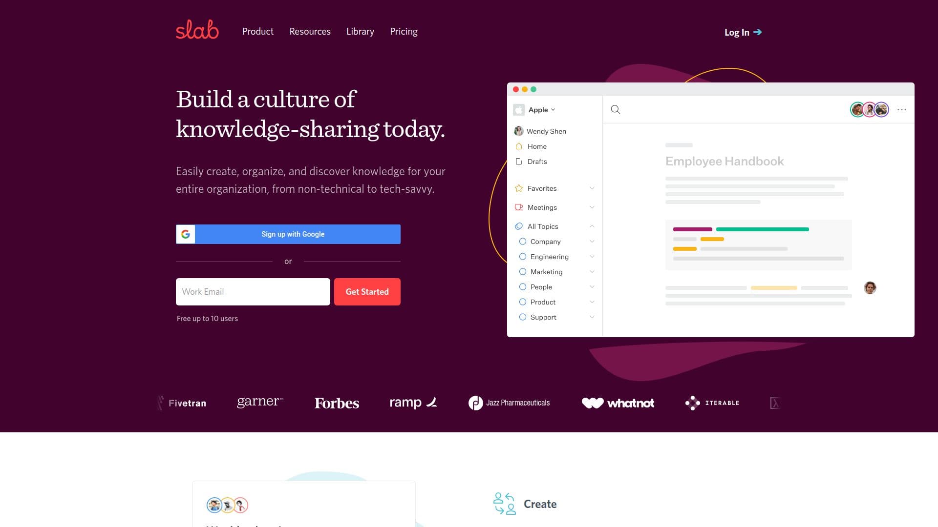 Slab - برنامج إدارة المعرفة وويكي screenshot