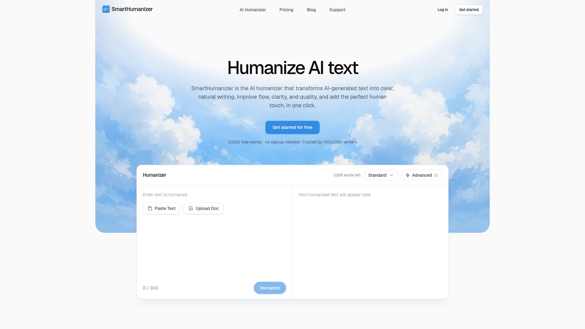 Screenshot von SmartHumanizer