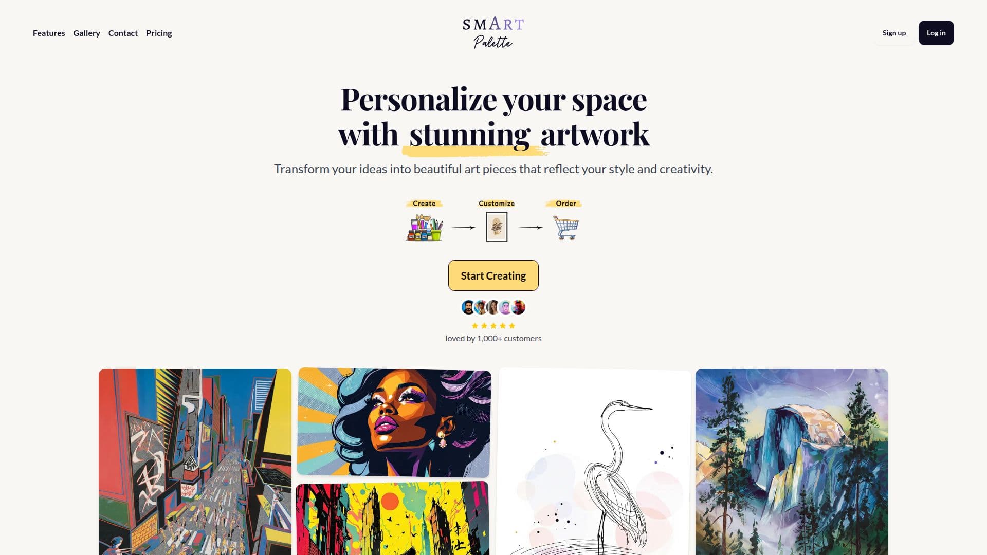 Tangkapan layar Smart Palette