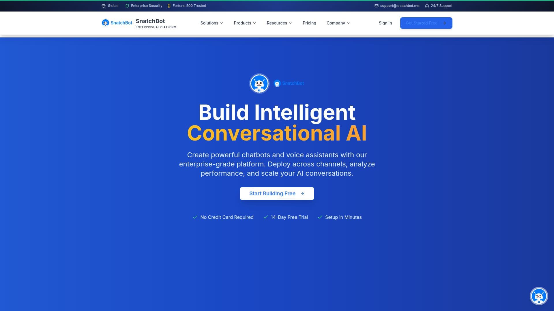 SnatchBot - Plataforma de IA Conversacional screenshot