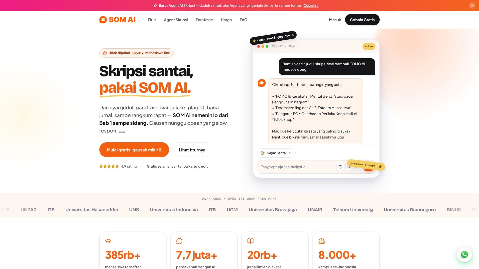 Скриншот SOM AI