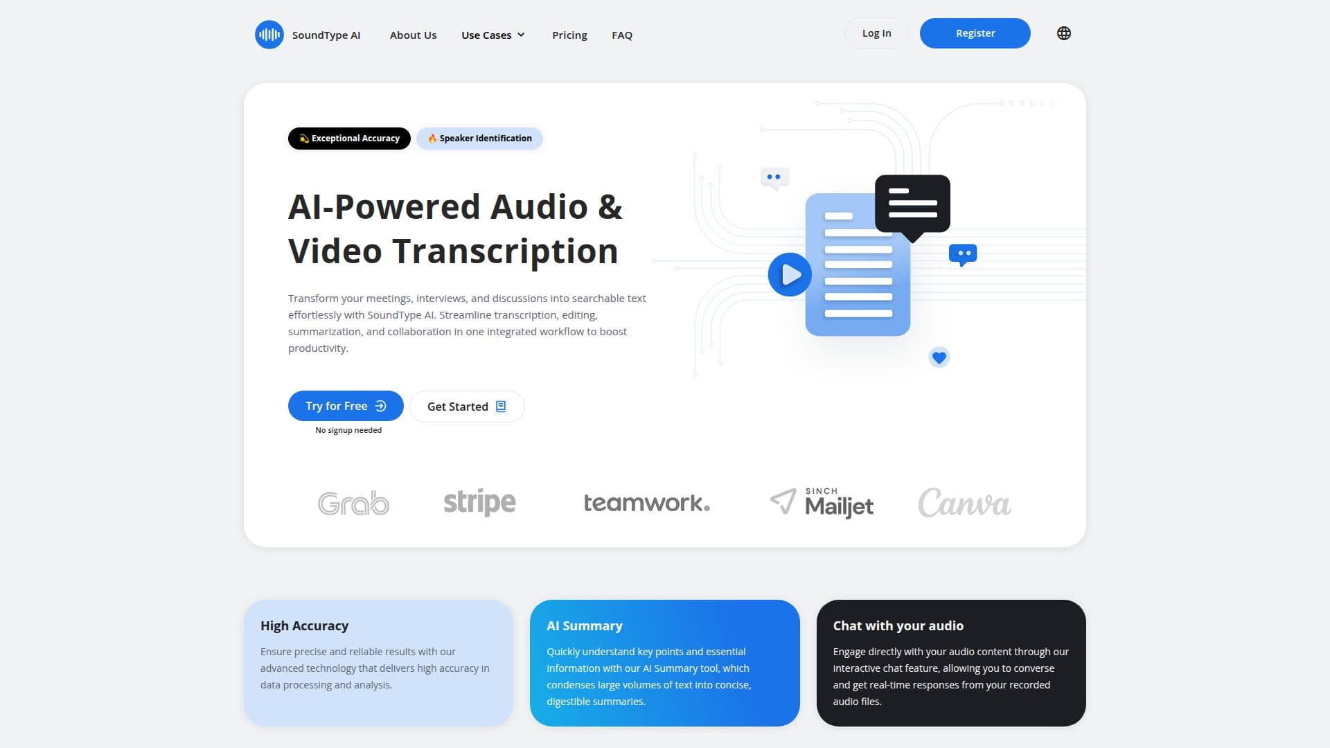 Скриншот SoundType AI
