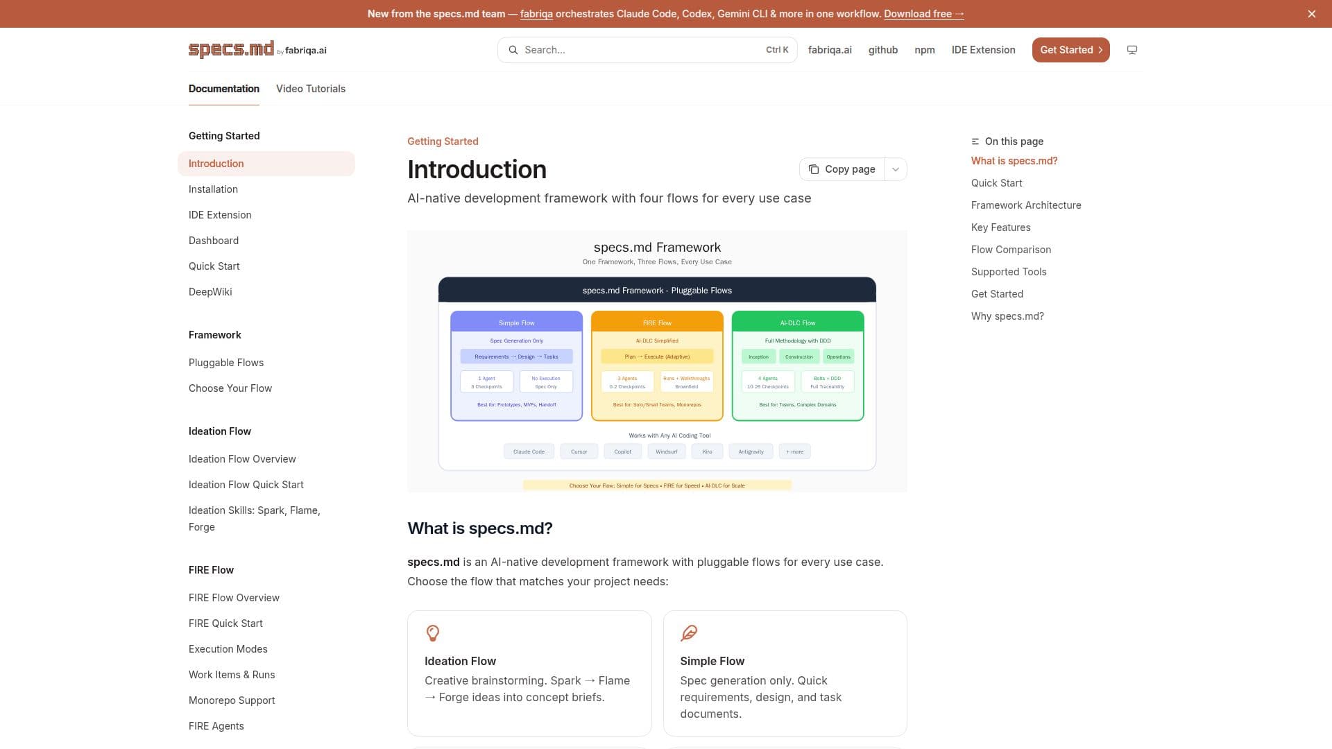 Spec AI Framework screenshot