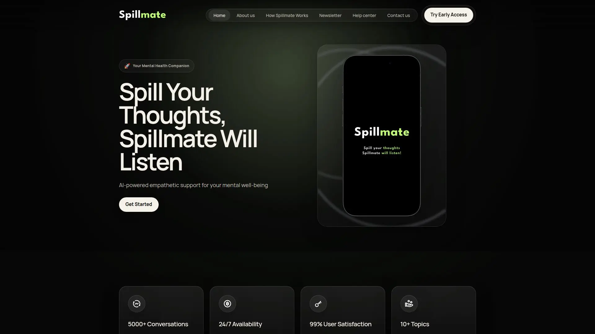Captura de pantalla de Spillmate