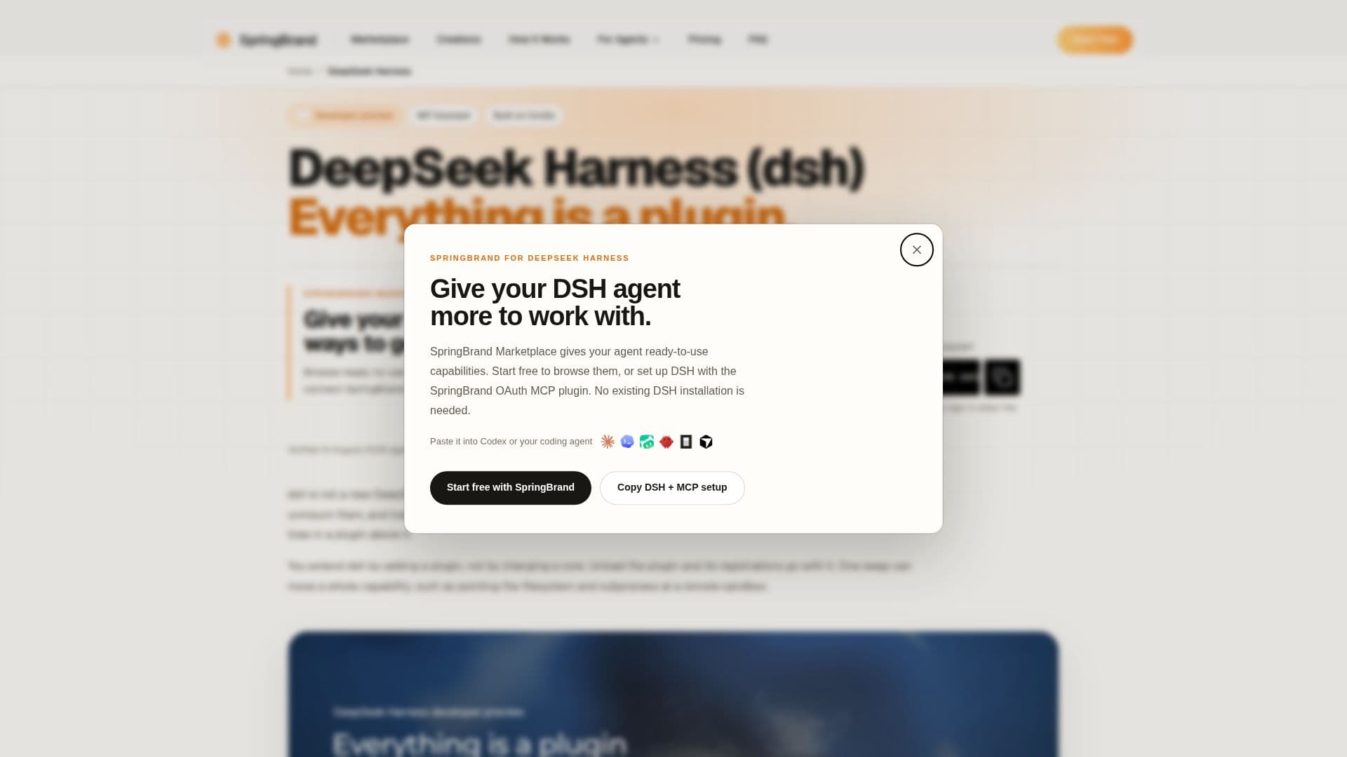 Capture d’écran de DeepSeek Harness (dsh)