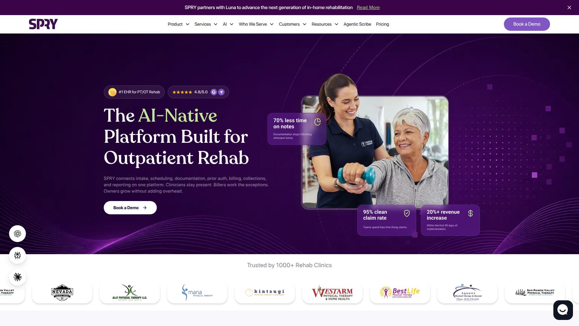 برنامج SPRY للعلاج الطبيعي screenshot