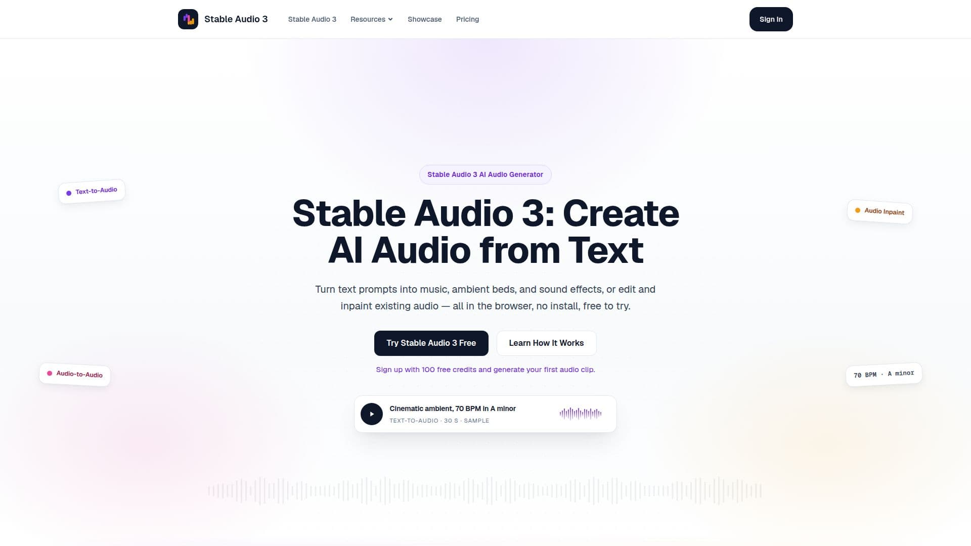 Stable Audio 3 screenshot