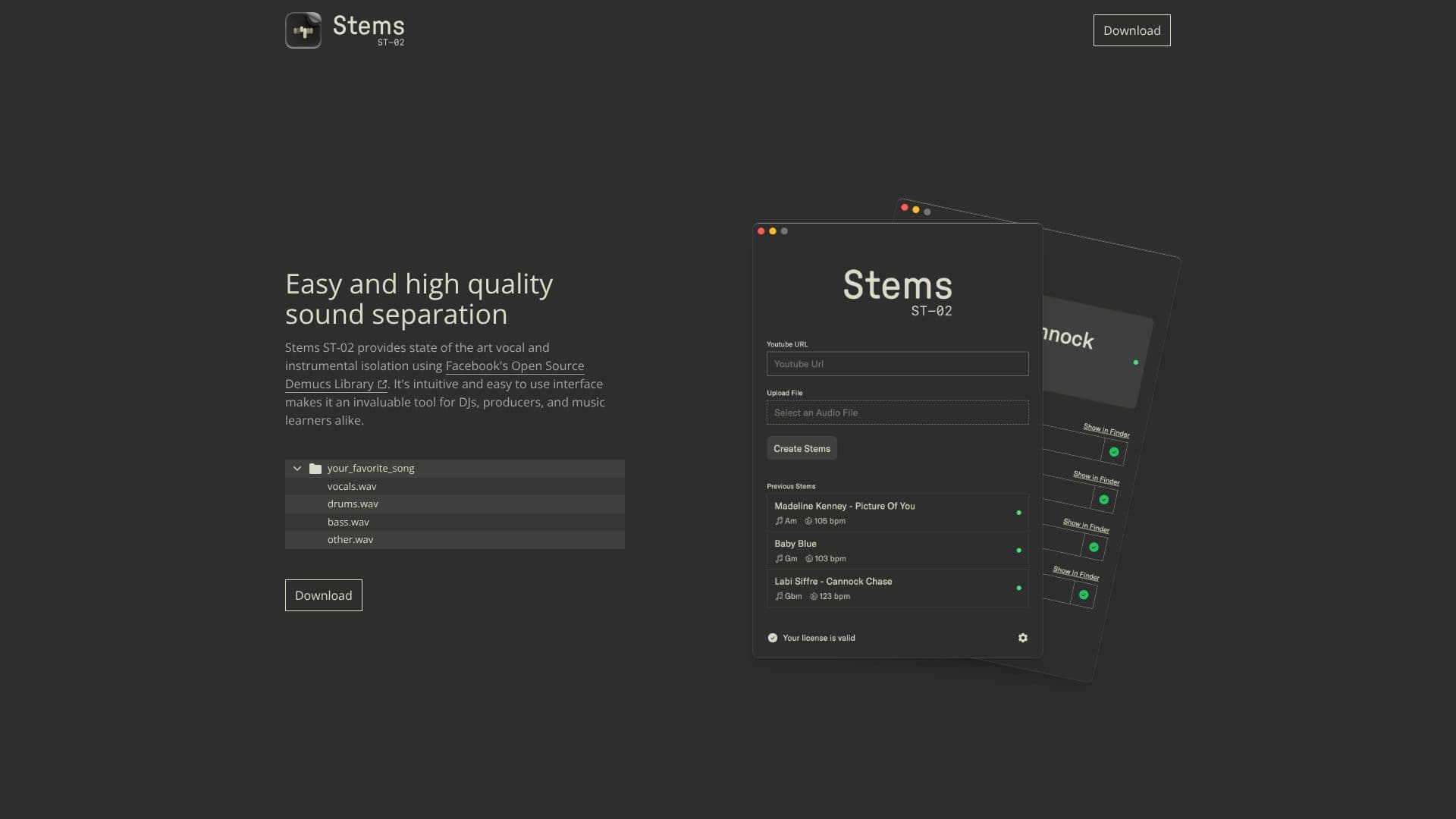 Captura de pantalla de Stems ST-02