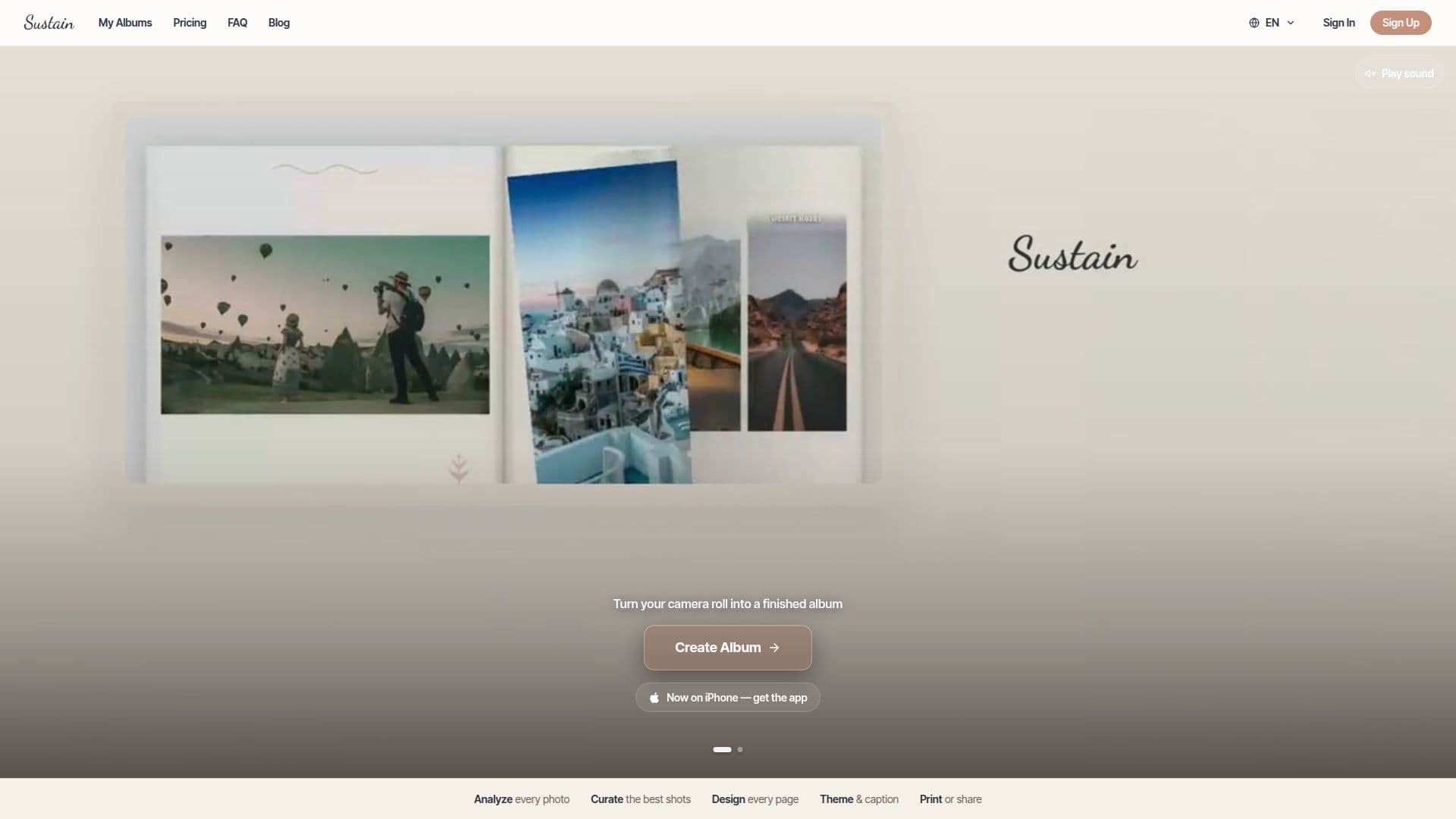 Screenshot von Sustain