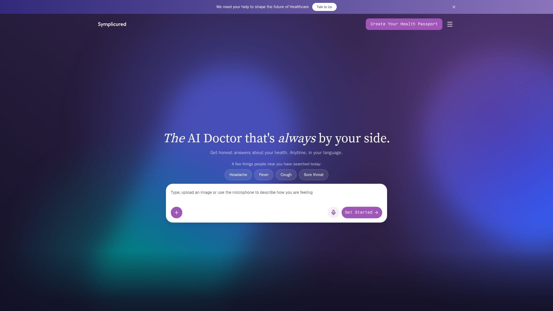 Symplicured — AI Health Diagnosis screenshot