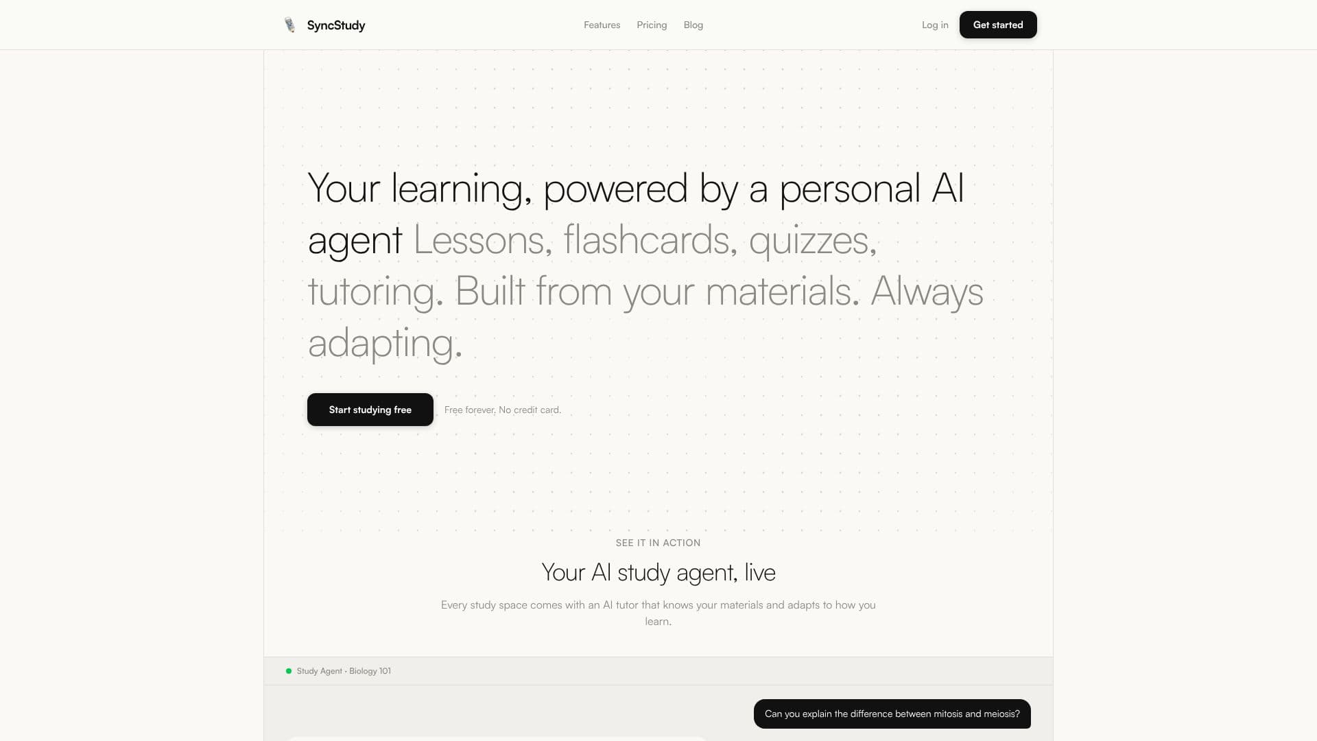 Capture d’écran de SyncStudy - Compagnon d'étude intelligent