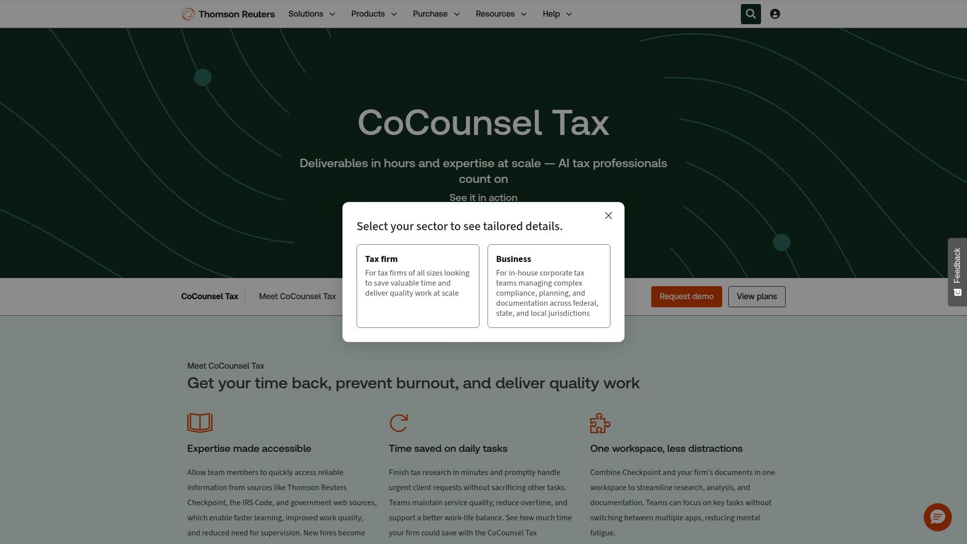 CoCounsel Tax screenshot