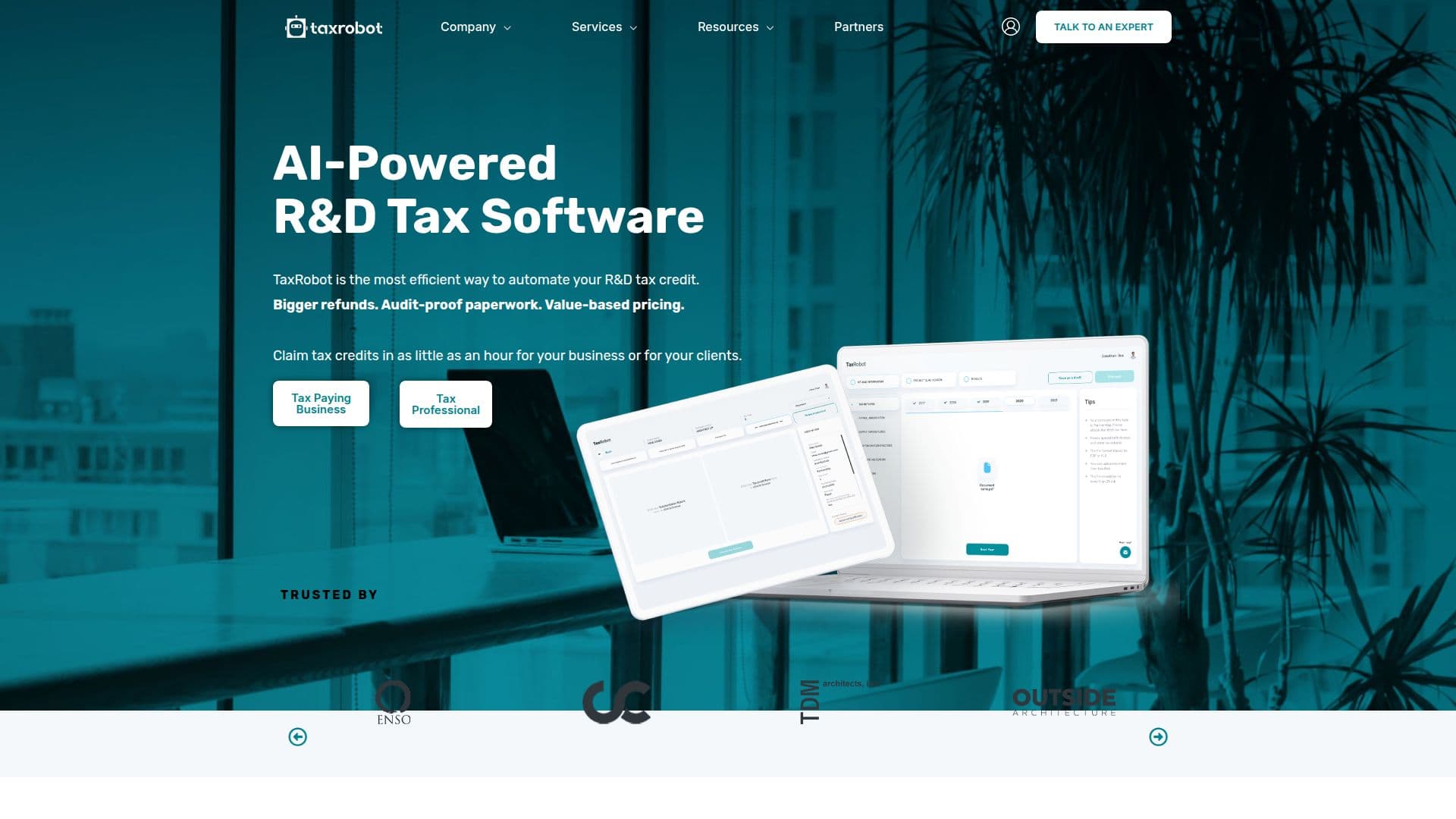 TaxRobot: AI-Powered R&D Tax Software screenshot