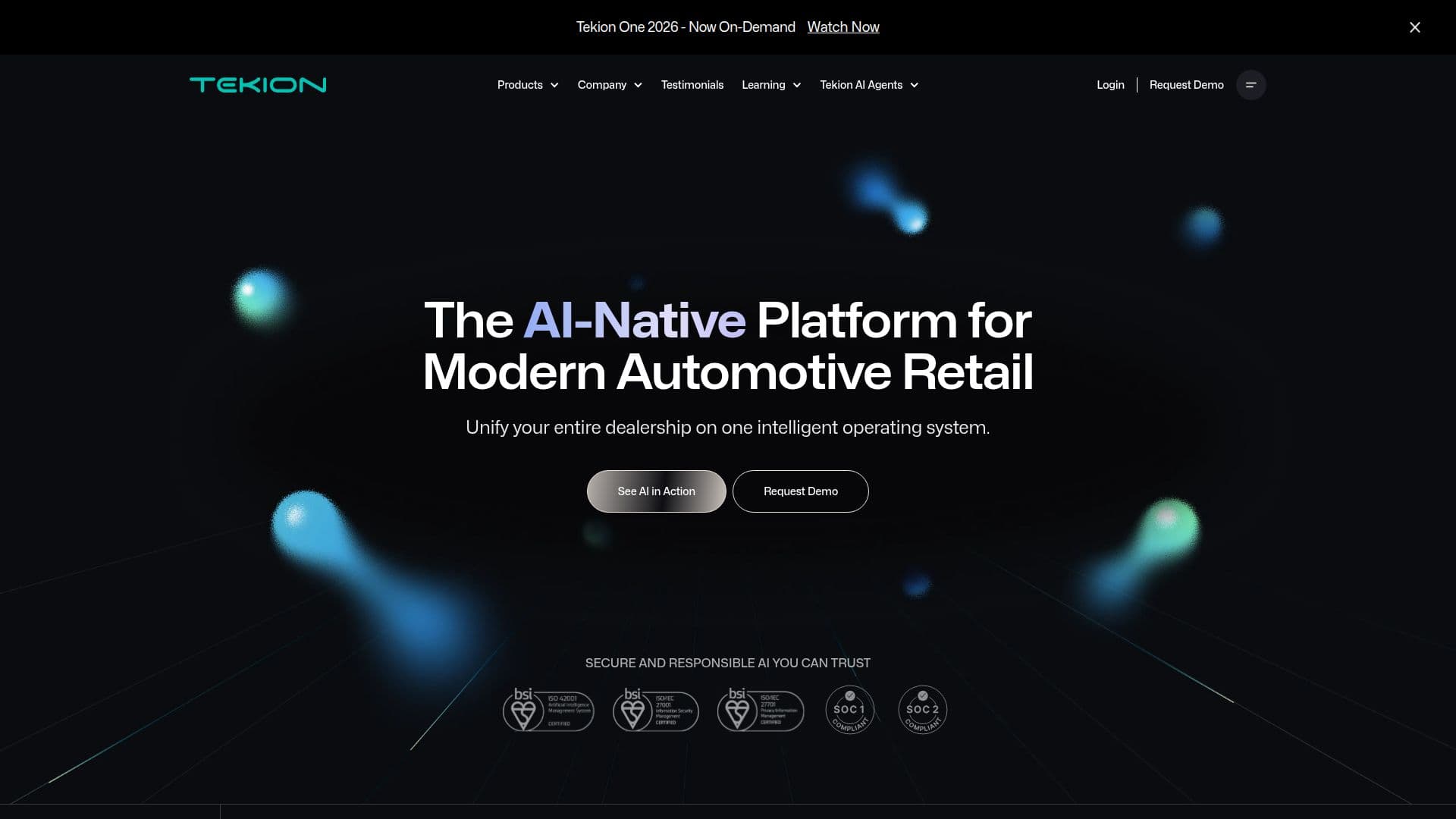 Plateforme Automobile Tekion screenshot