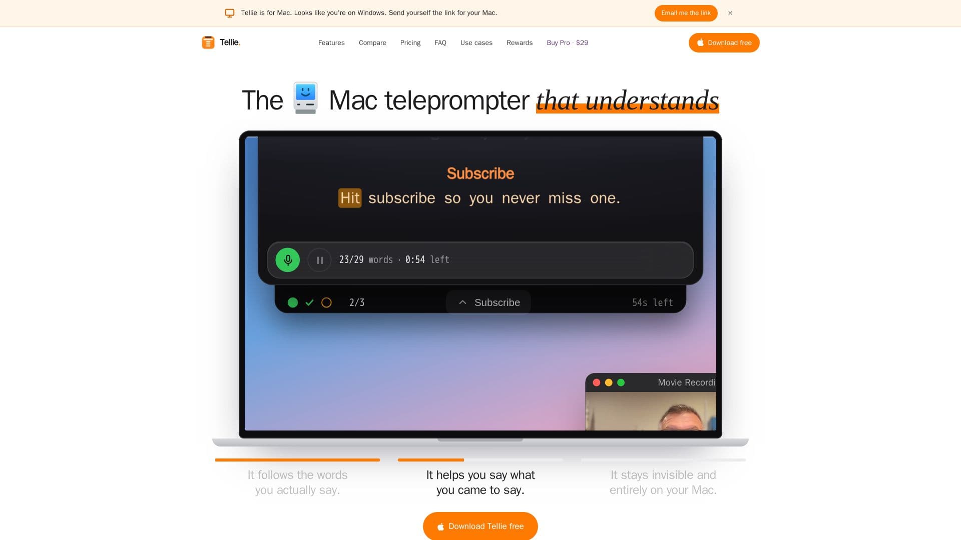 Скриншот Tellie