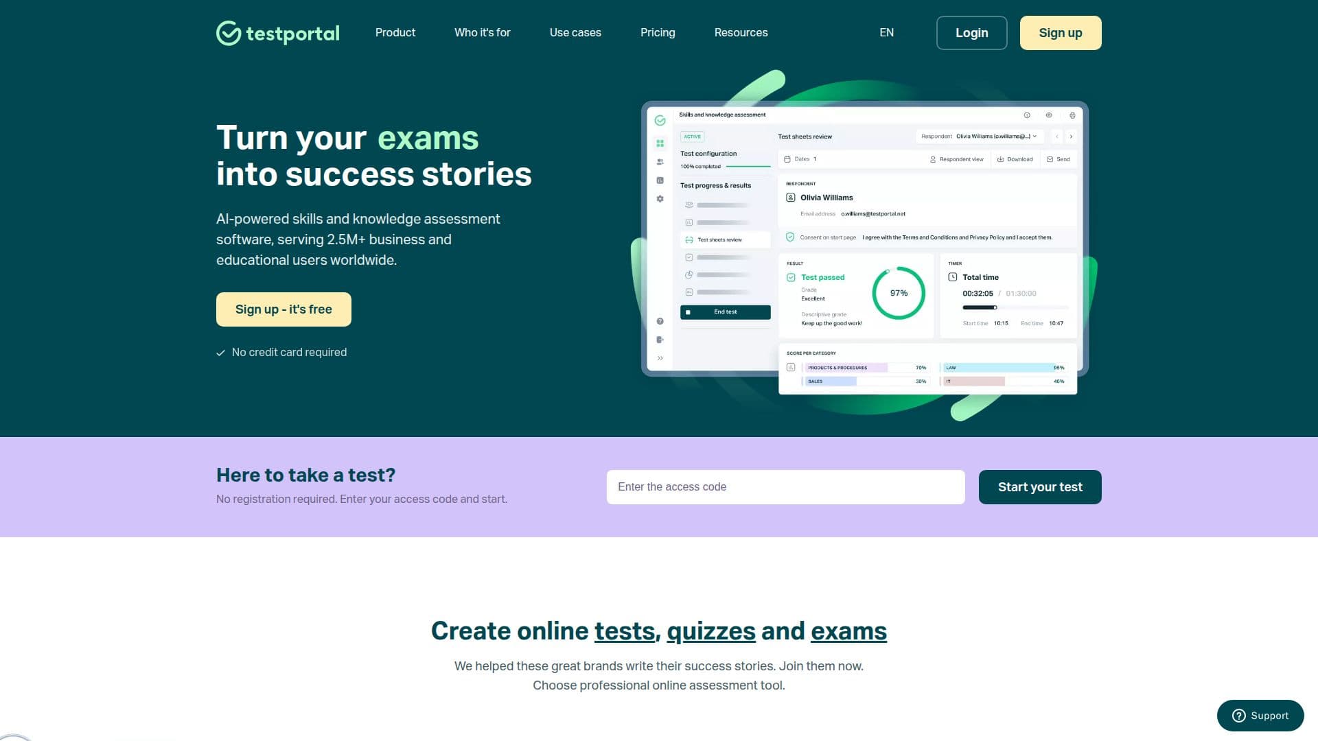 TestPortal: Online Assessment Platform screenshot