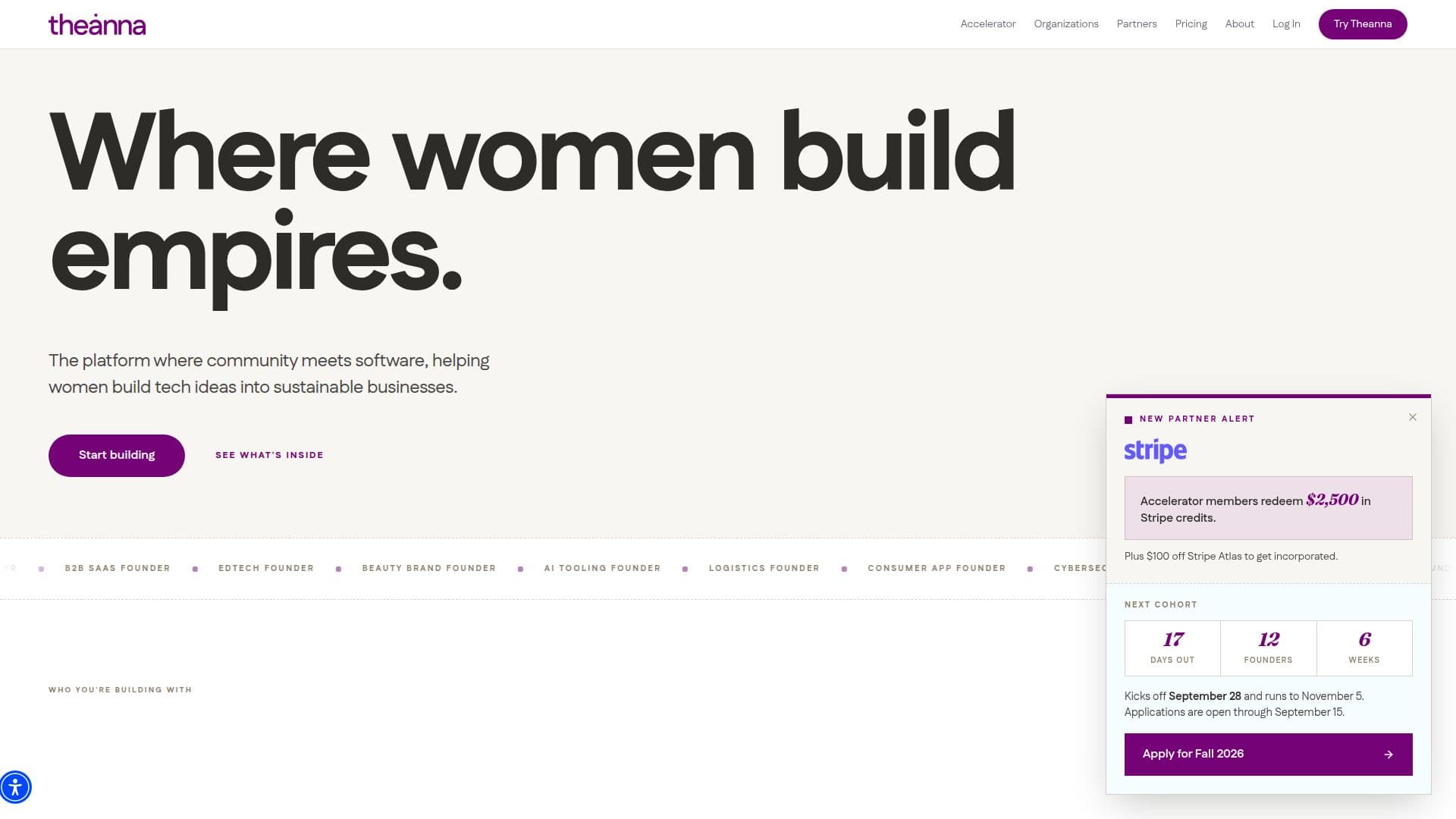 Theanna screenshot