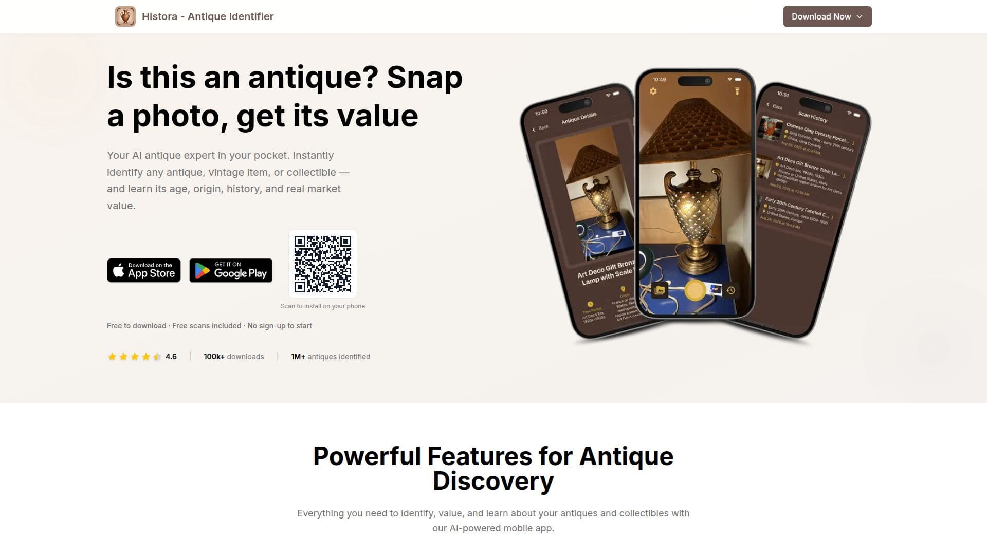Histora - Antique Identifier screenshot