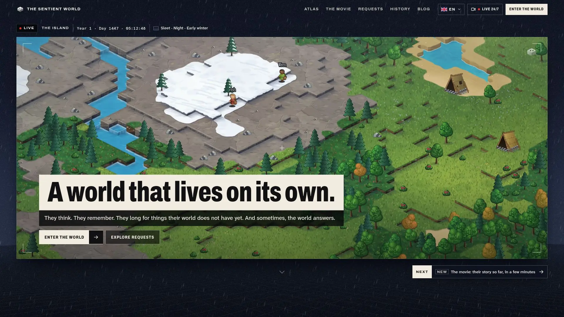 Capture d’écran de Le Monde Sentient