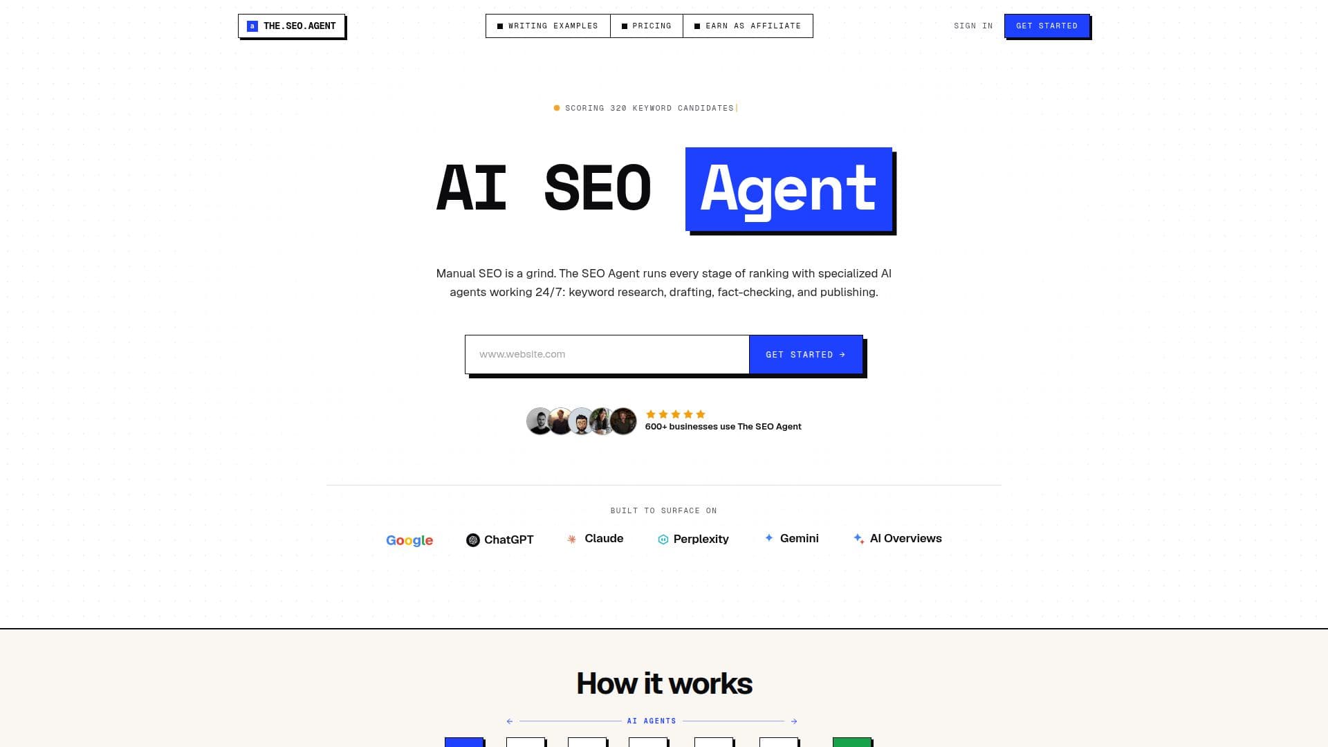 The SEO Agent 스크린샷