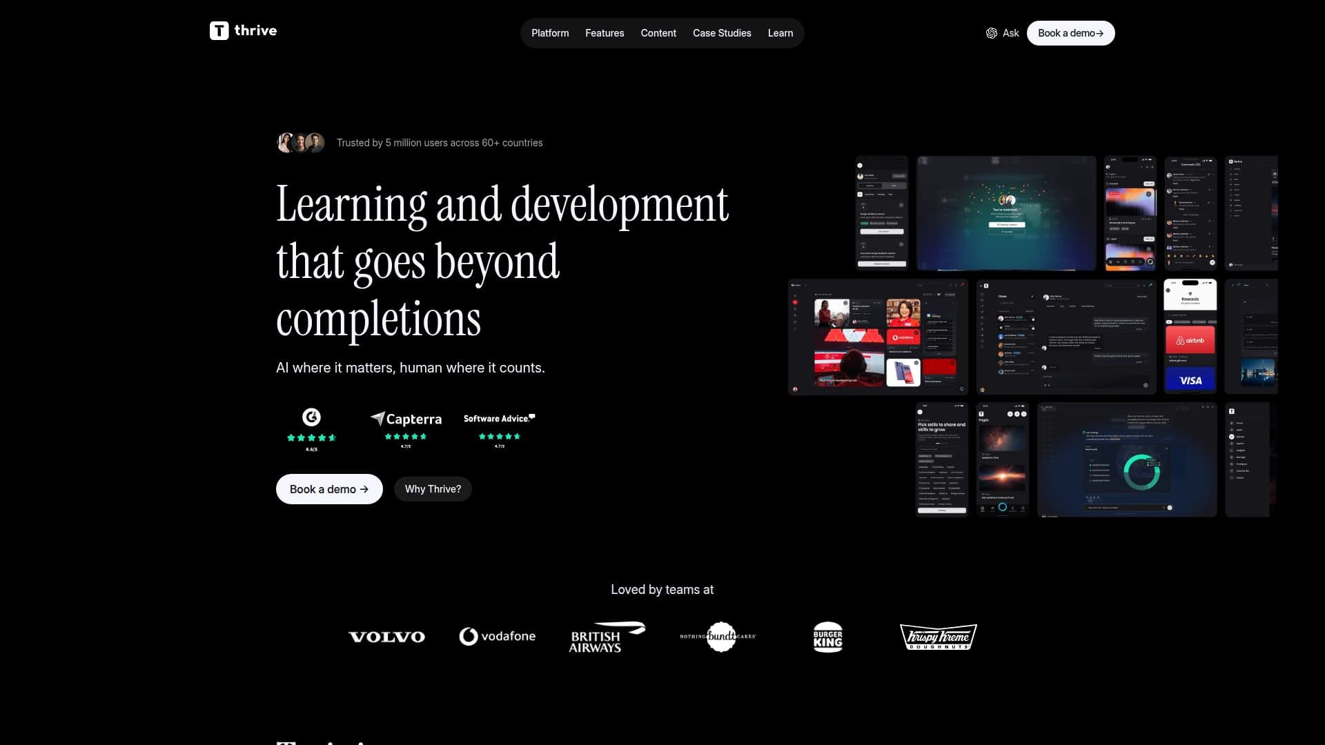 Plateforme d'apprentissage Thrive screenshot