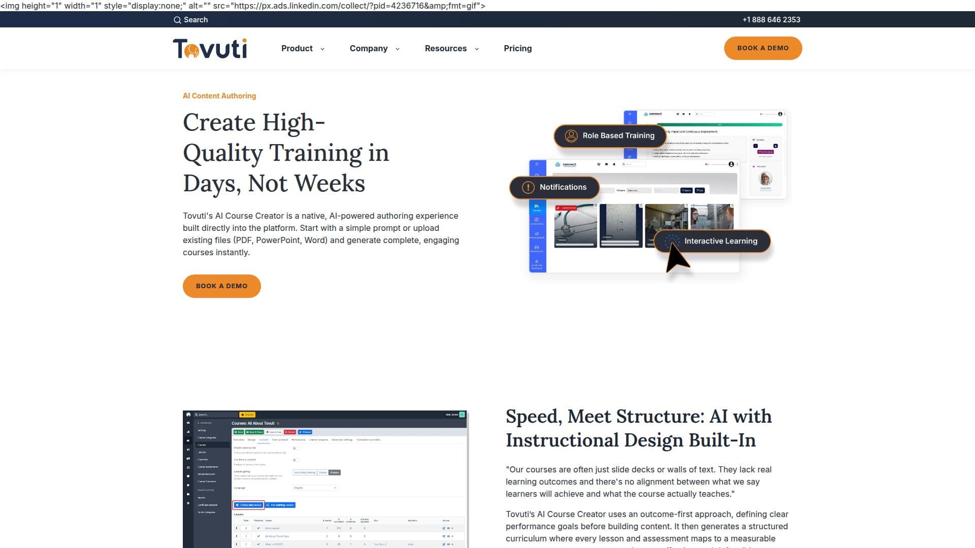 Tovuti LMS screenshot