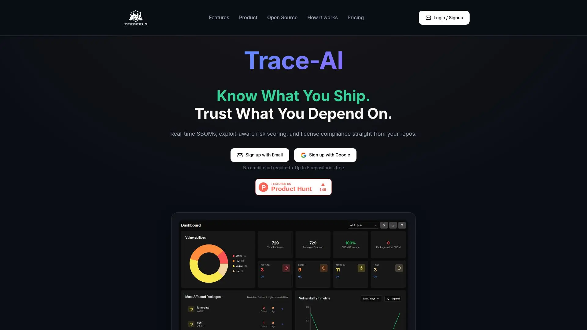 لقطة شاشة لـ Trace-AI