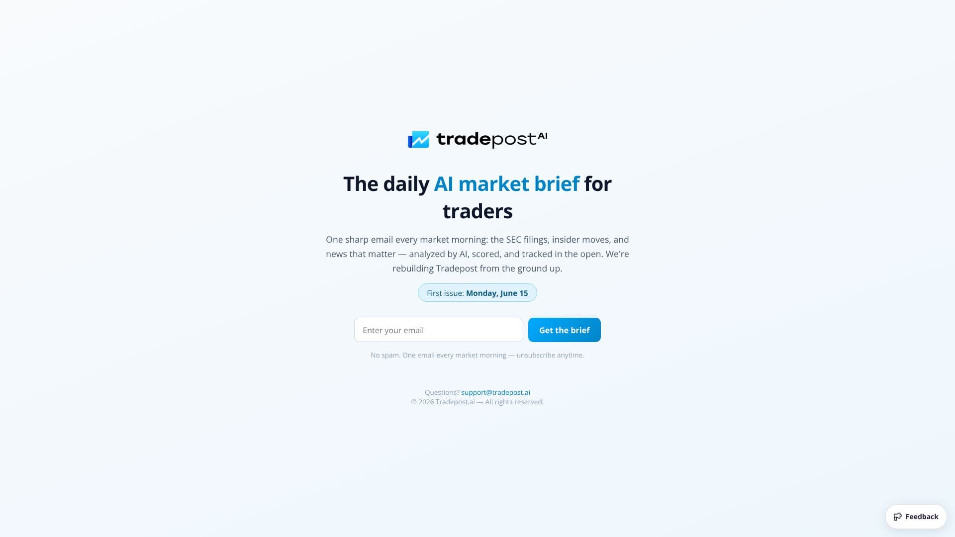Tradepost.ai screenshot
