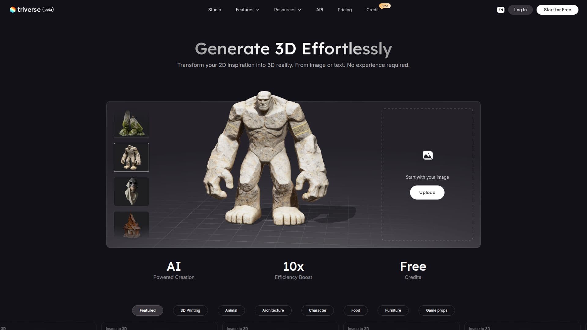 Tangkapan layar Triverse AI