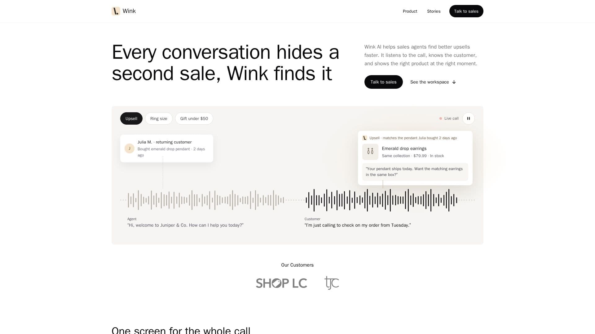Capture d’écran de Wink AI