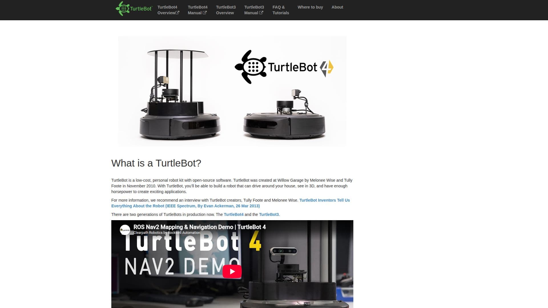 TurtleBot Robotics Kit screenshot