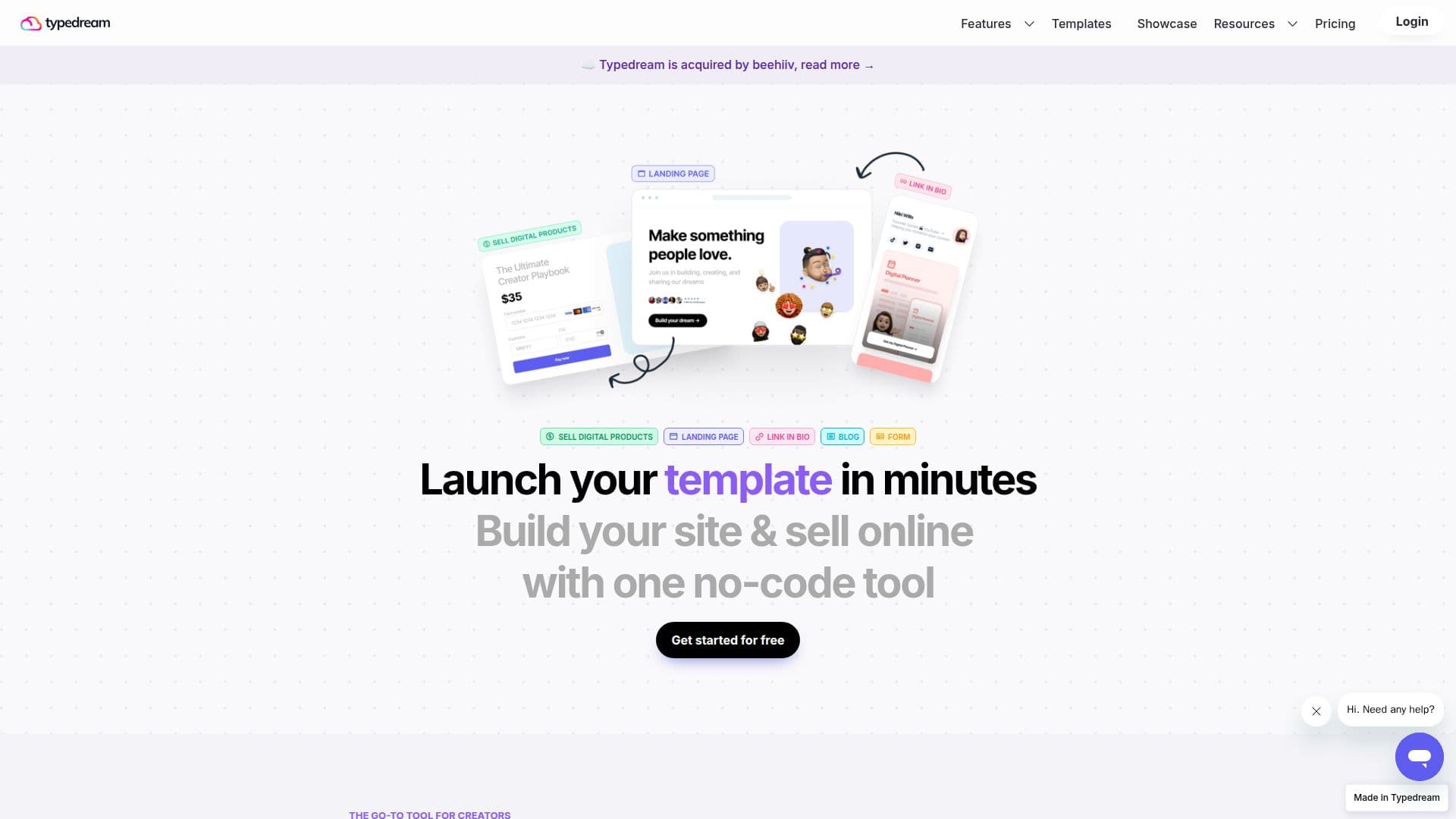 Typedream: AI Website Builder screenshot
