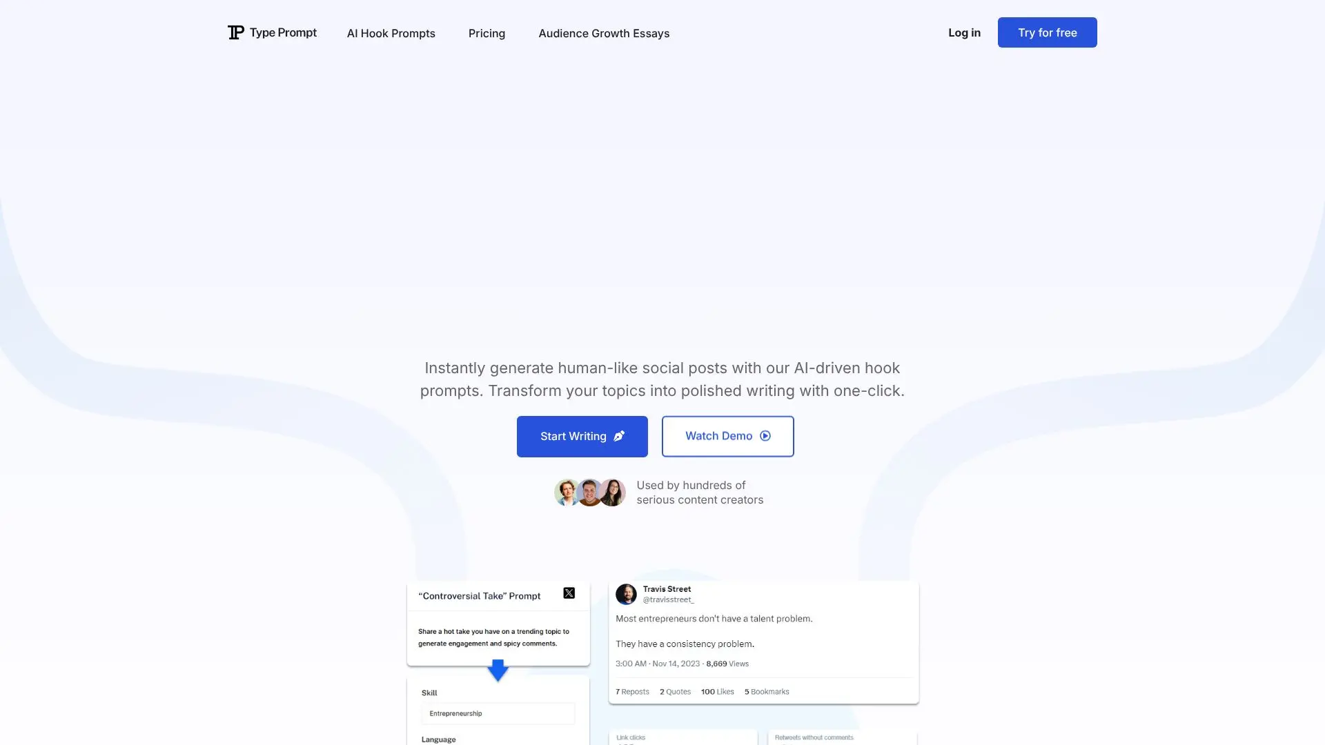Type Prompt screenshot