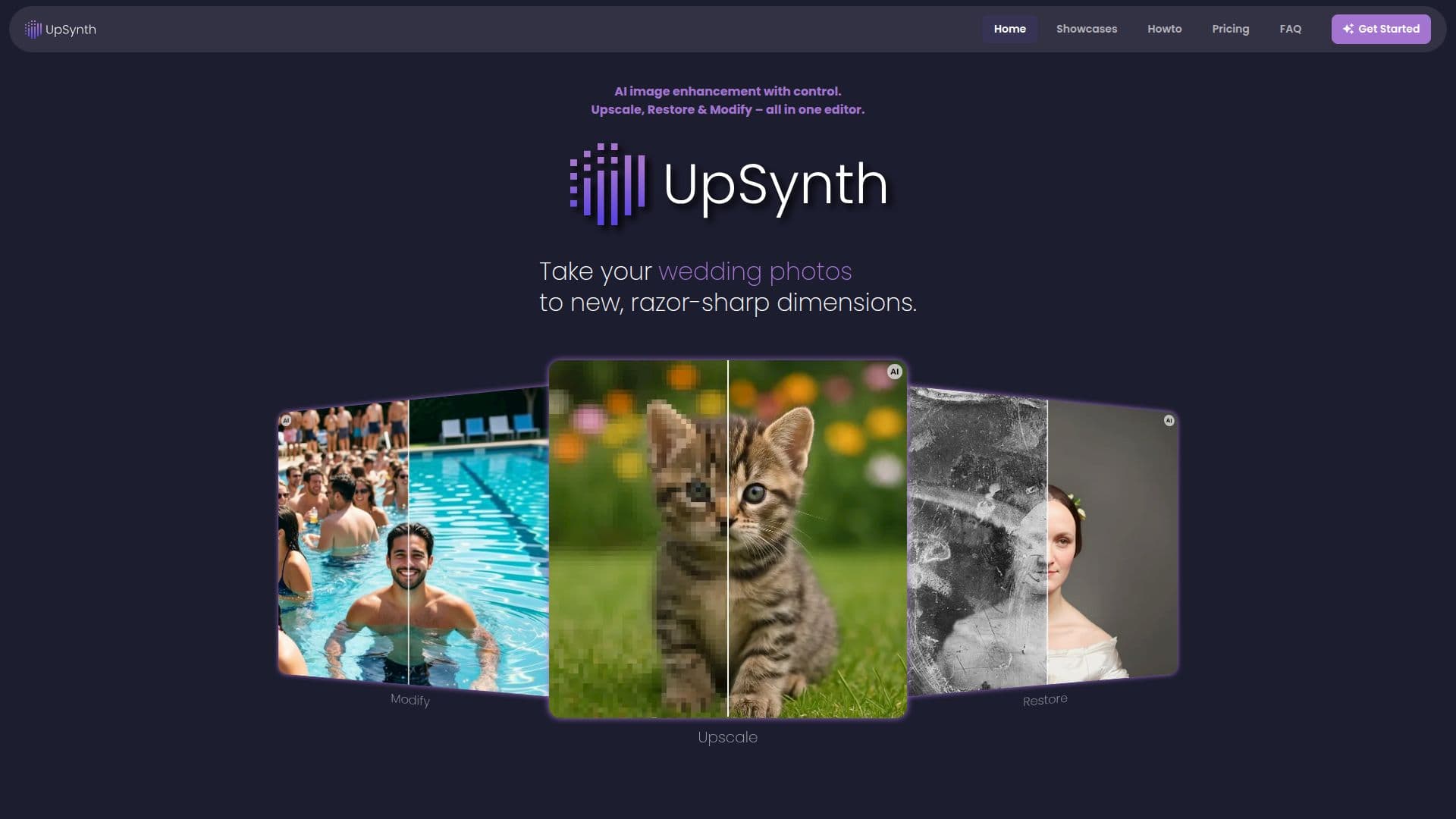 Tangkapan layar UpSynth