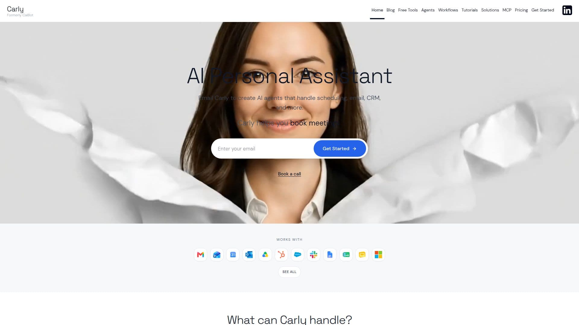 Tangkapan layar Carly AI