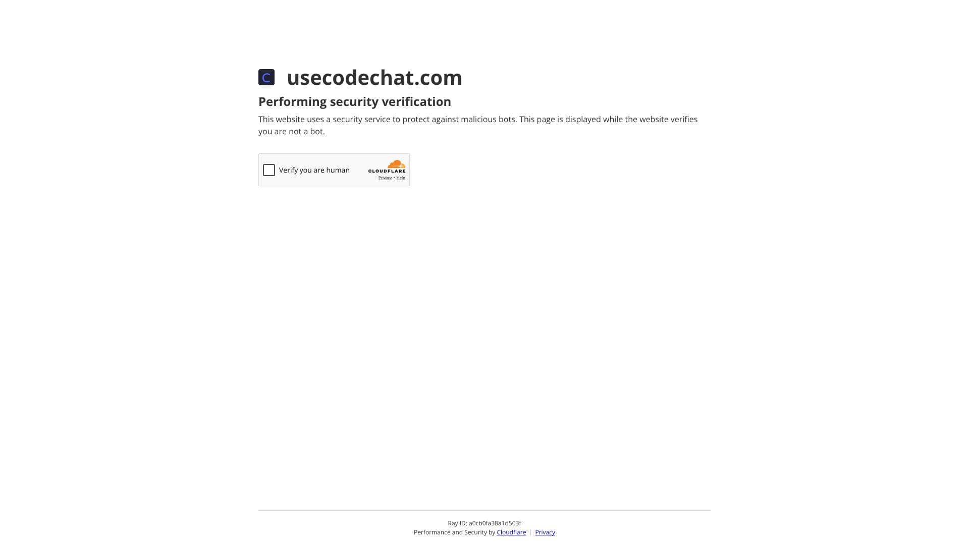 Screenshot von UseCodeChat