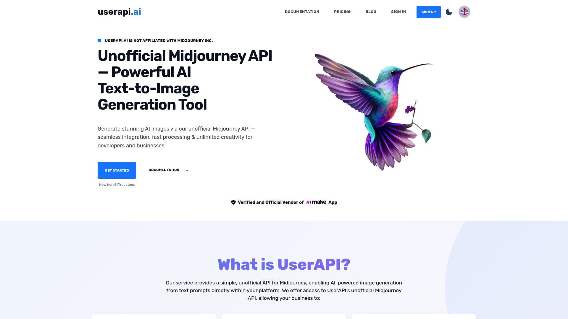 Tangkapan layar UserAPI.ai