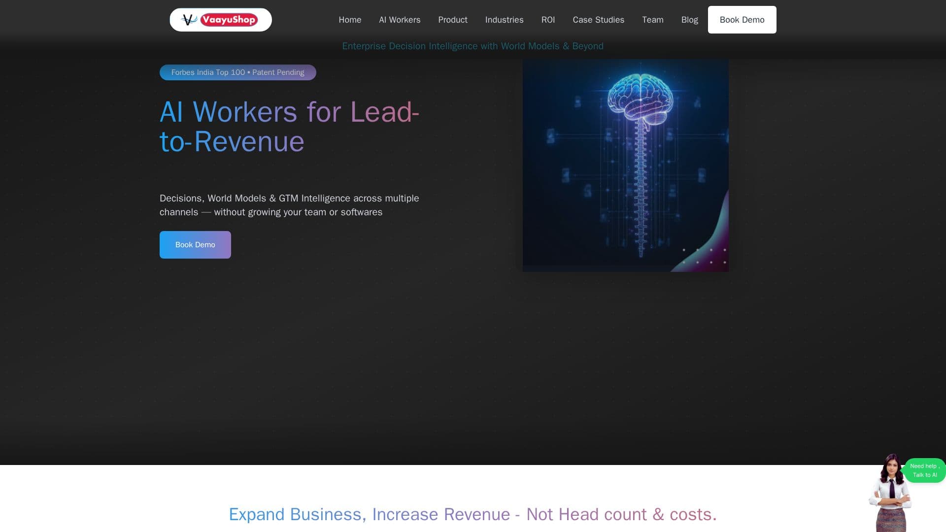 Vaayu AI CRM 스크린샷