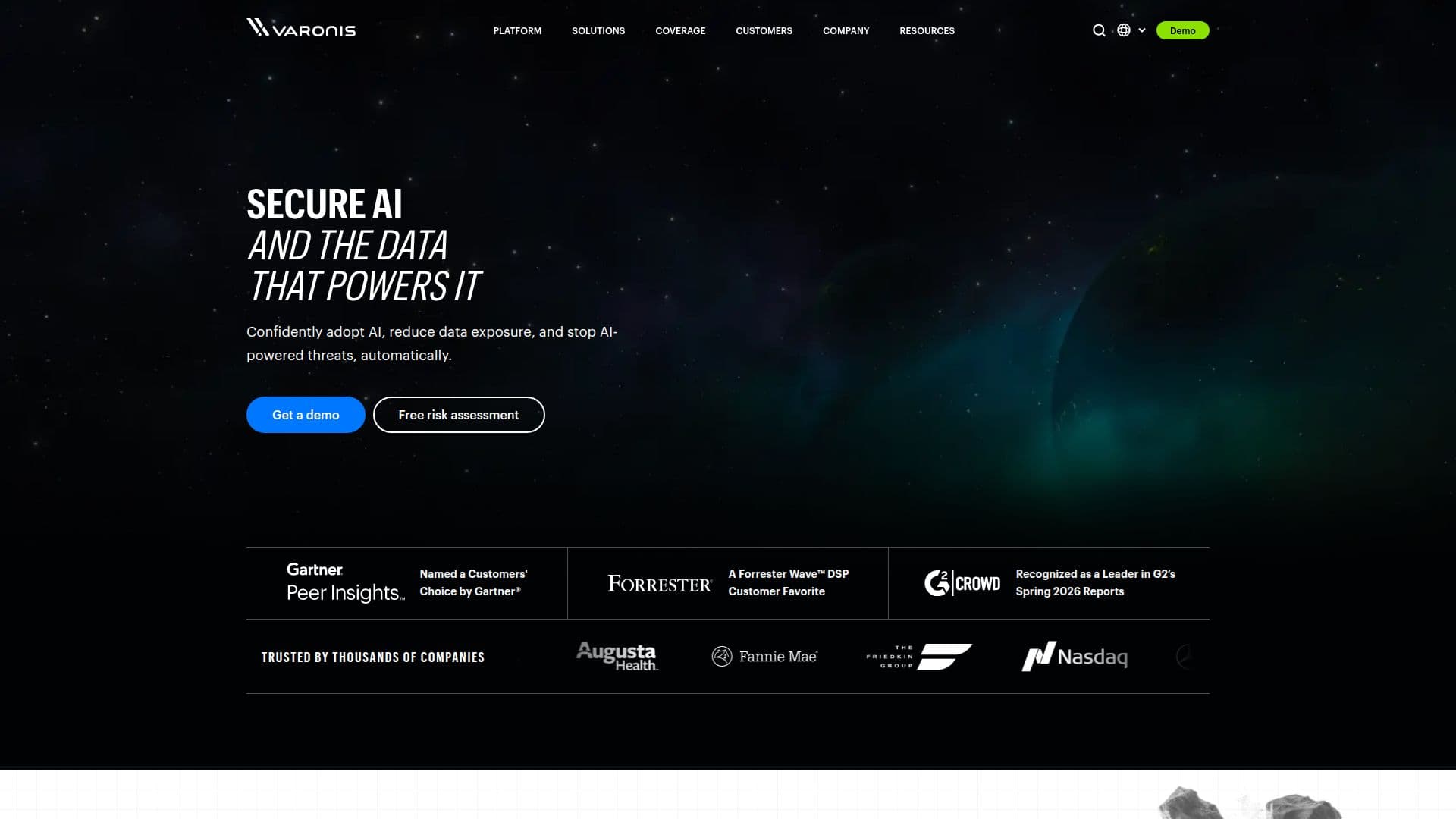 Plataforma de Seguridad de Datos Varonis screenshot
